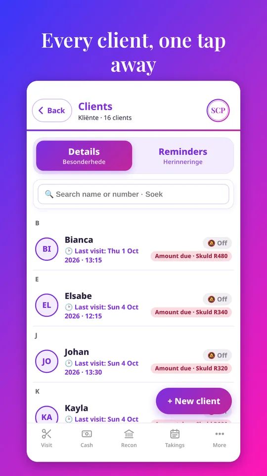 Client list